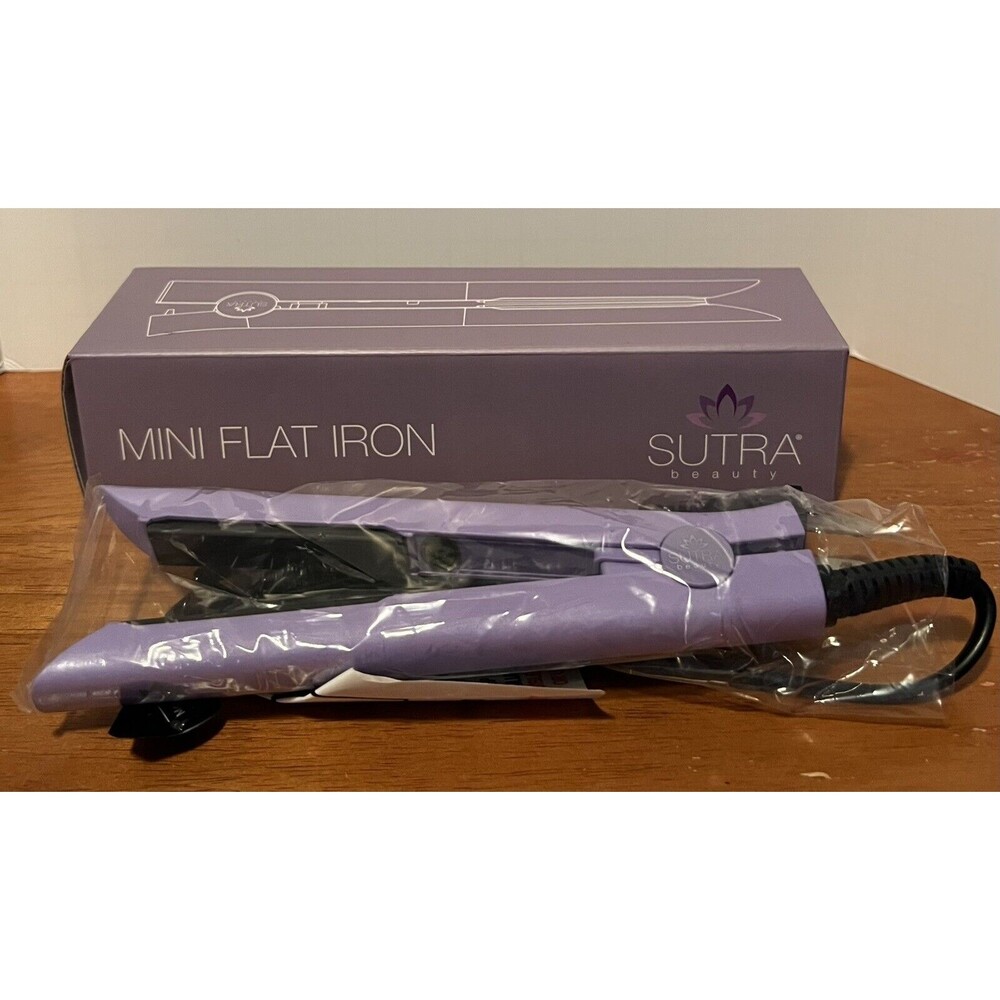 SUTRA Mini Flat Iron Ceramic Hair Straightener in Purple Model# 10HSMNG-B52 NIB